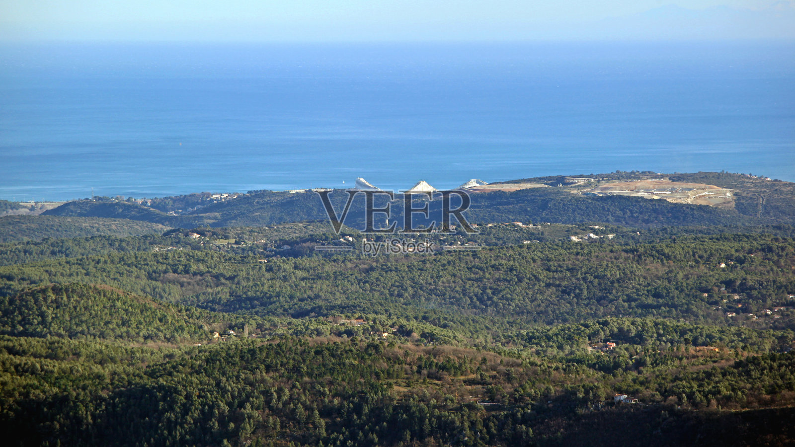 维伦纽夫卢贝，法国全景照片摄影图片