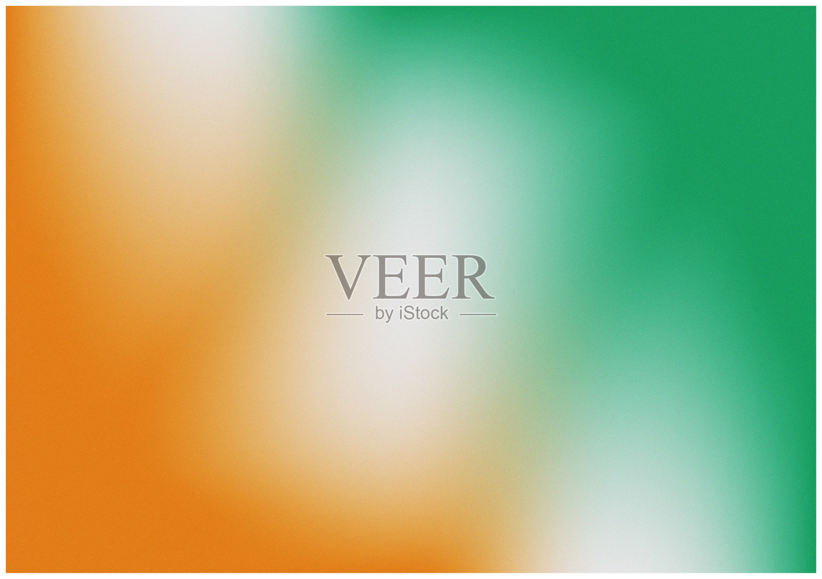 网格梯度与颗粒纹理。橙色，白色，绿色。抽象的旗帜。象牙海岸国旗，爱尔兰，科特迪瓦。不同颜色的复杂渐变。背景:现代扭曲设计。照片摄影图片