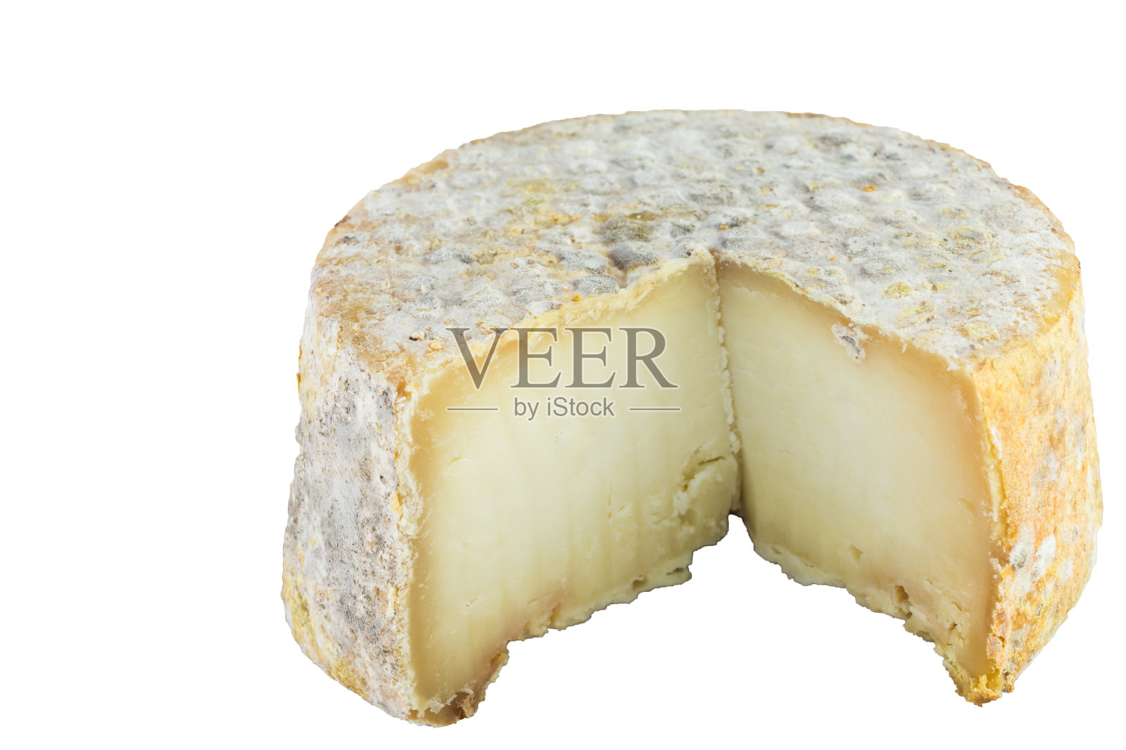 白色背景上的奶酪特写照片摄影图片