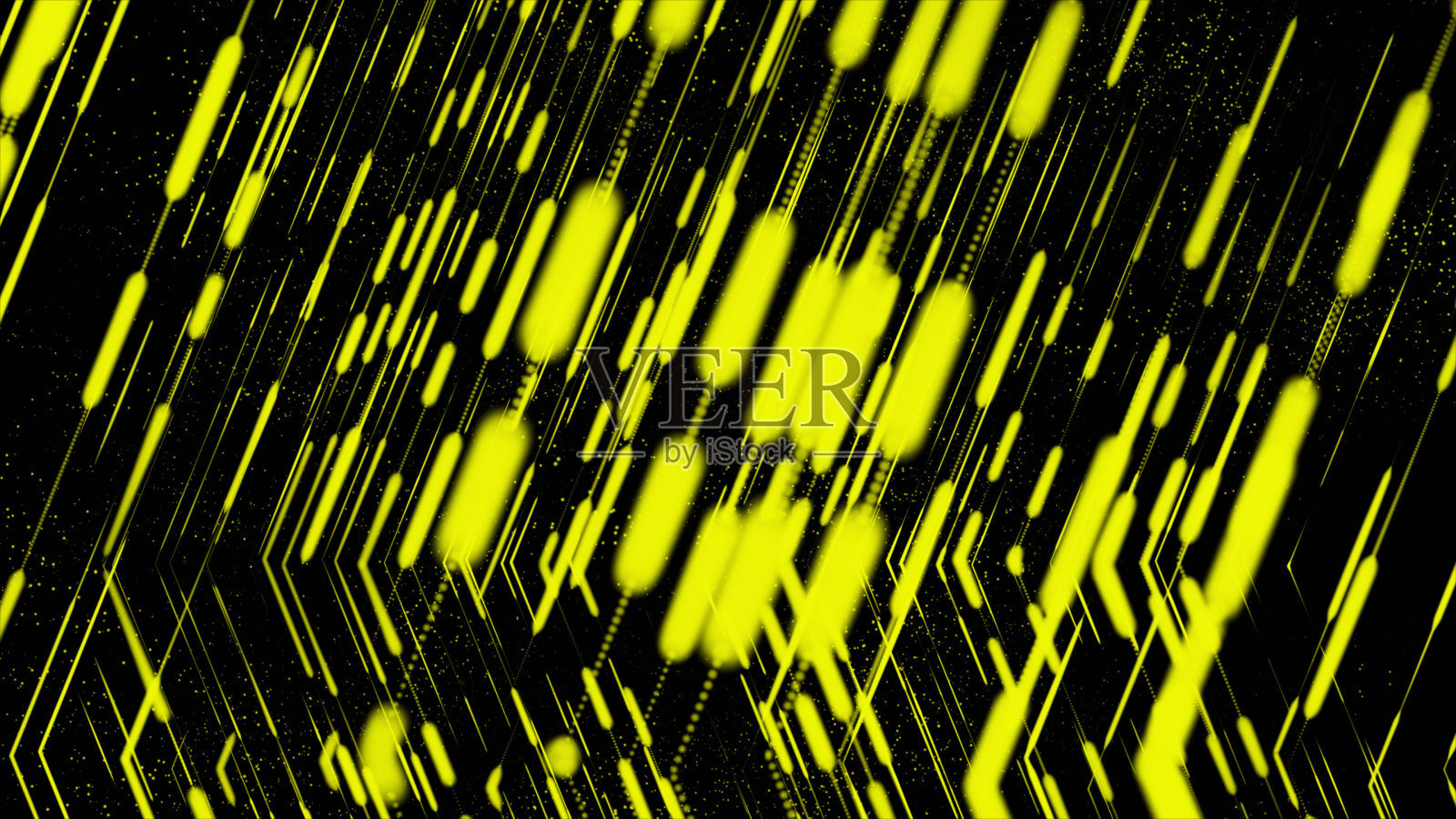 数字技术的图解说明。抽象的背景。对角线结构。抽象彩色几何形状。计算机生成的循环动画。插画图片素材