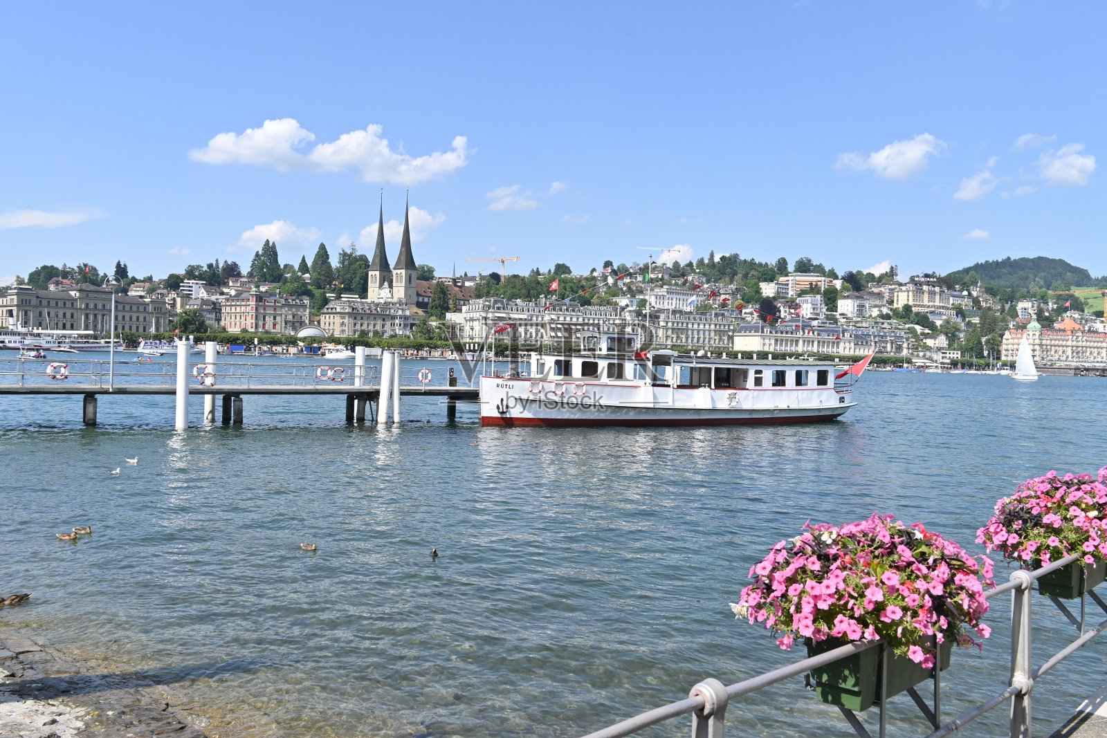 瑞士卢塞恩全景照片摄影图片