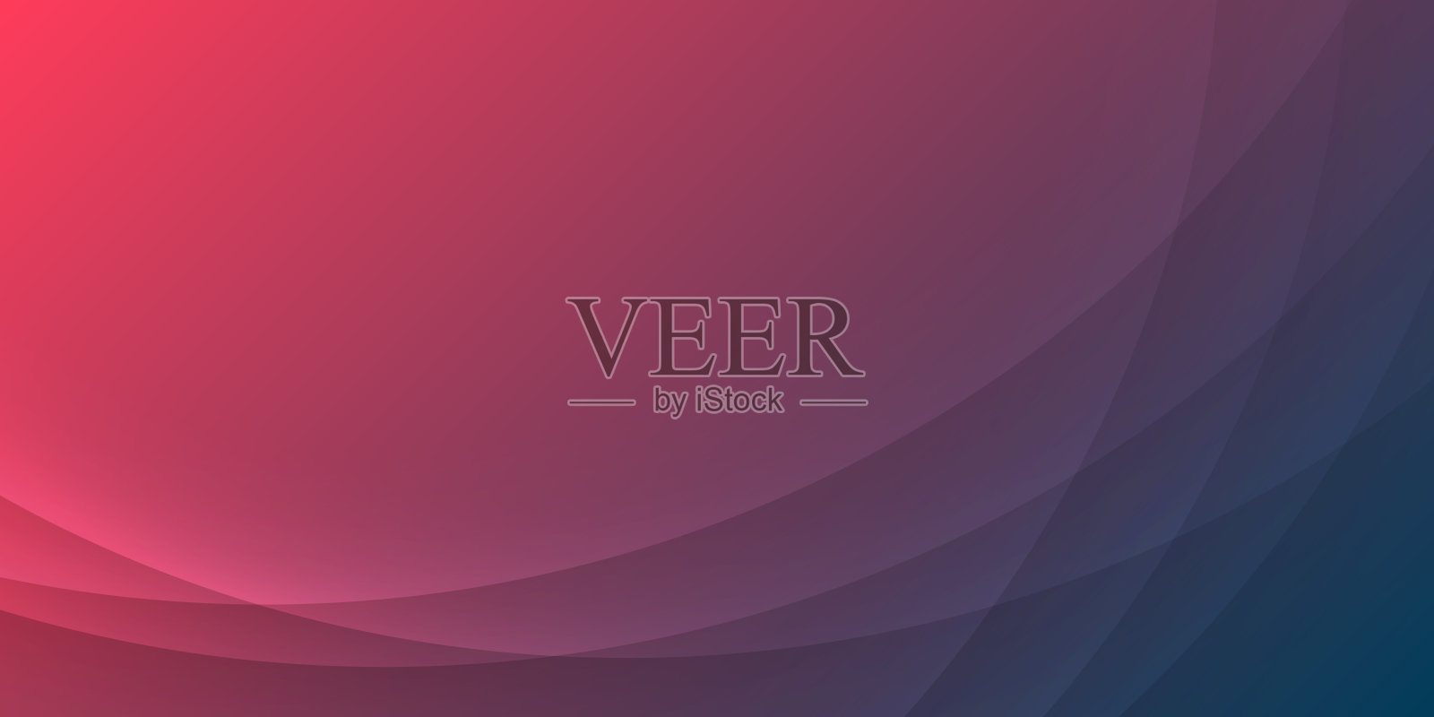 红色抽象的背景与曲线-时髦的几何设计插画图片素材