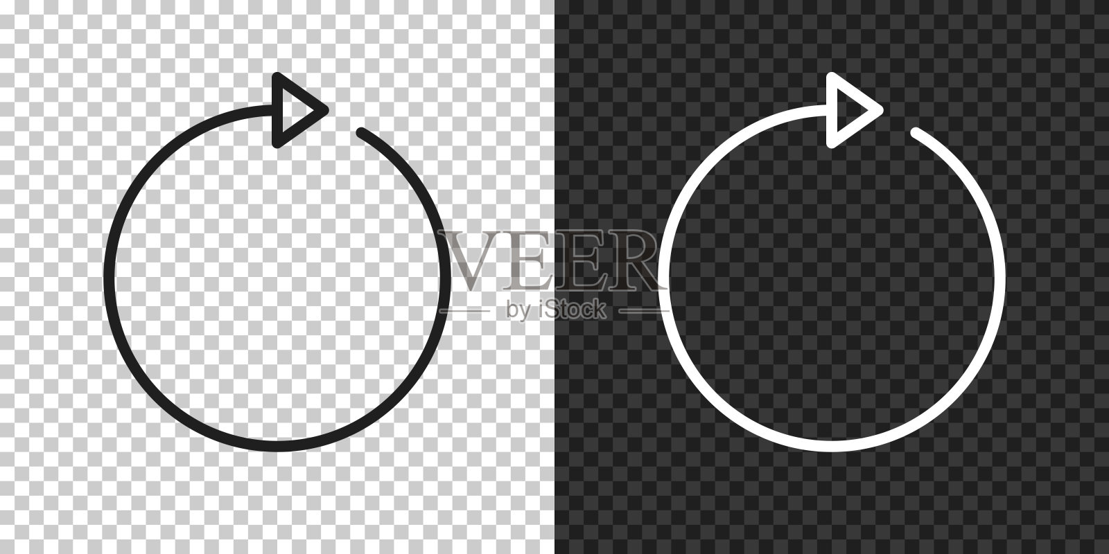 刷新。空白背景上的设计图标插画图片素材