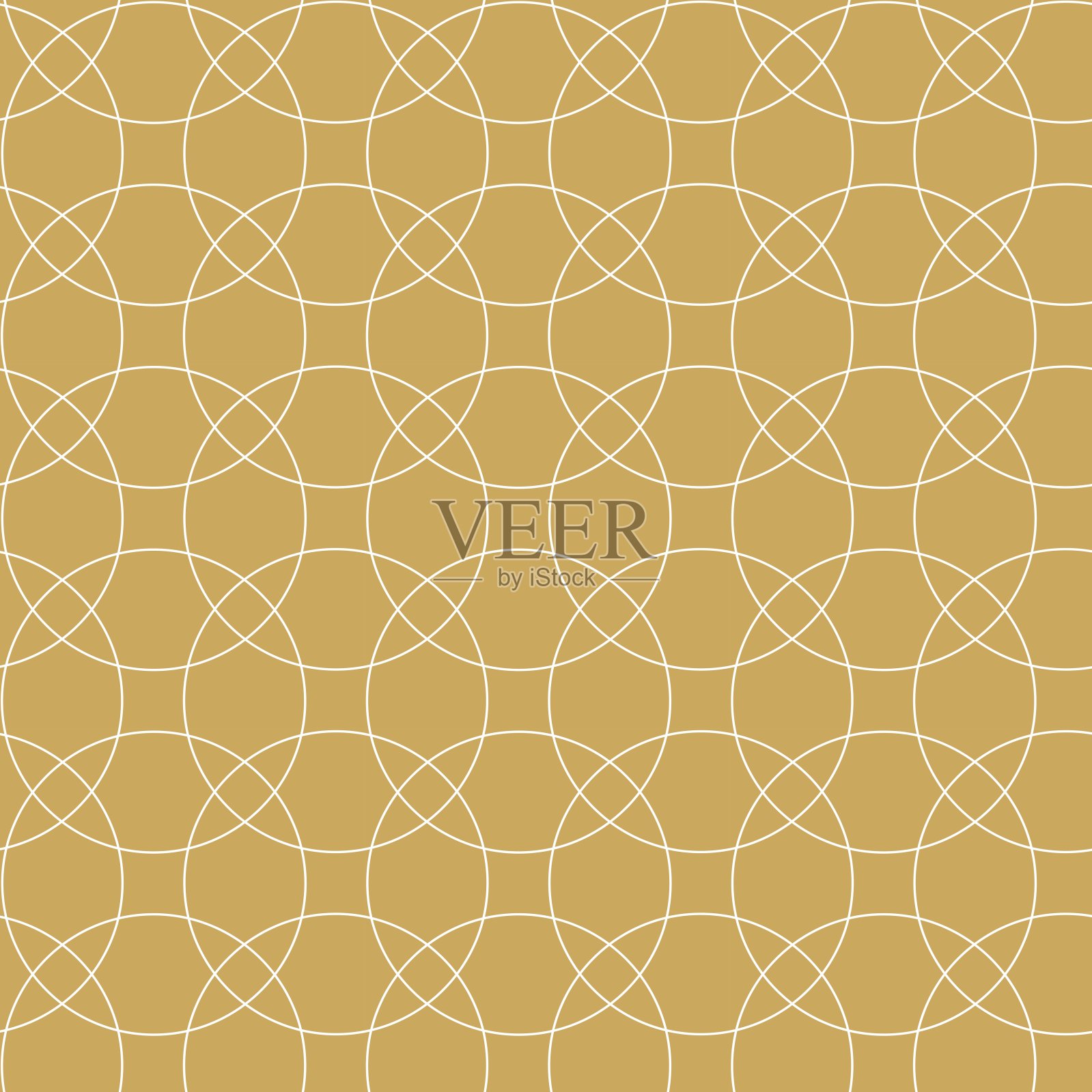 抽象几何图案与圆，条纹，线条。插画图片素材