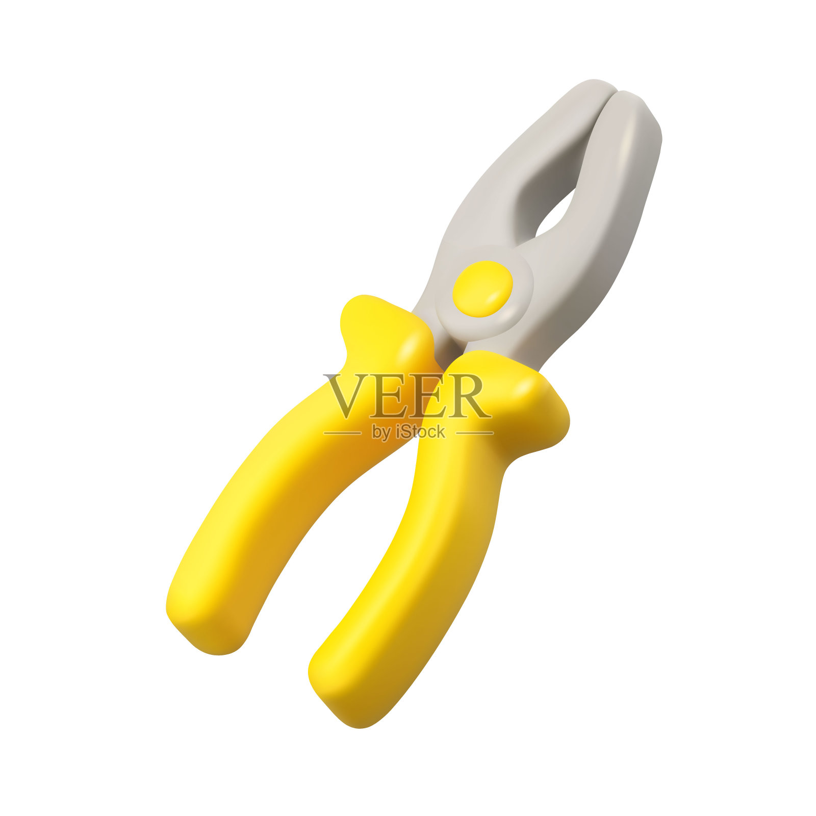 钳子卡通矢量3d图标插画图片素材