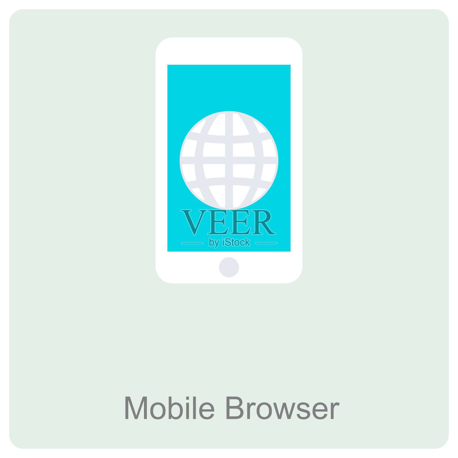 手机浏览器插画图片素材