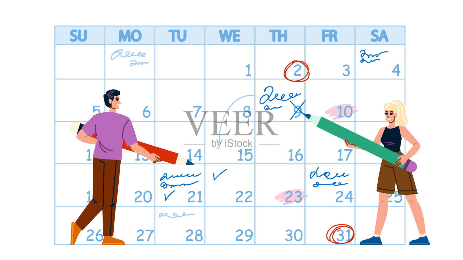 效率任务突出向量插画图片素材