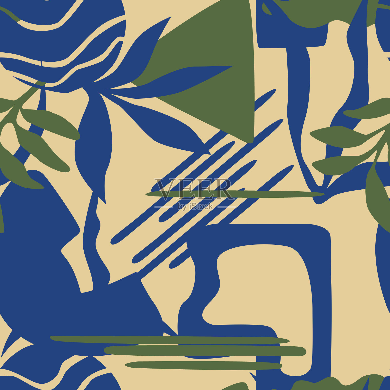 热带抽象数码印刷品插画图片素材