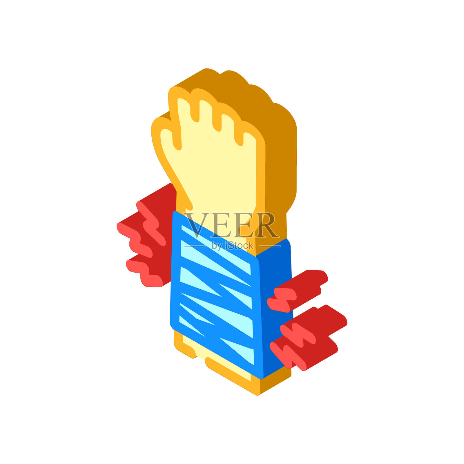 创伤护理救护车等距图标矢量插图插画图片素材