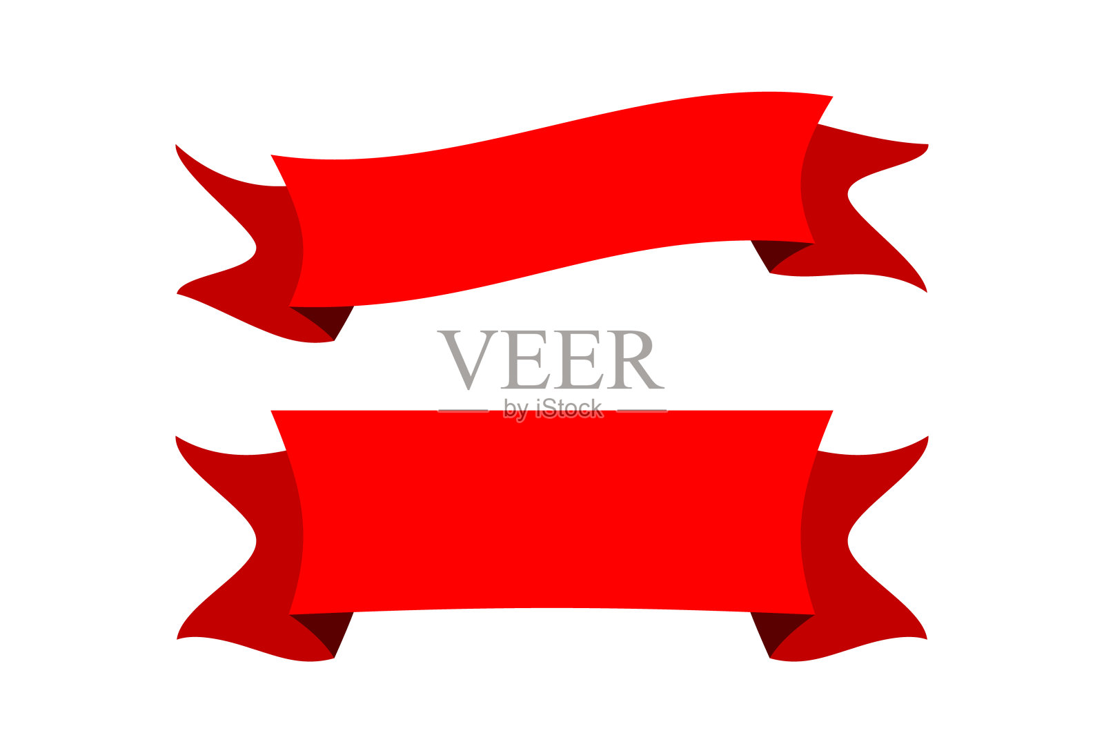 标签色带红色用于促销信息，不干胶标签色带插画图片素材