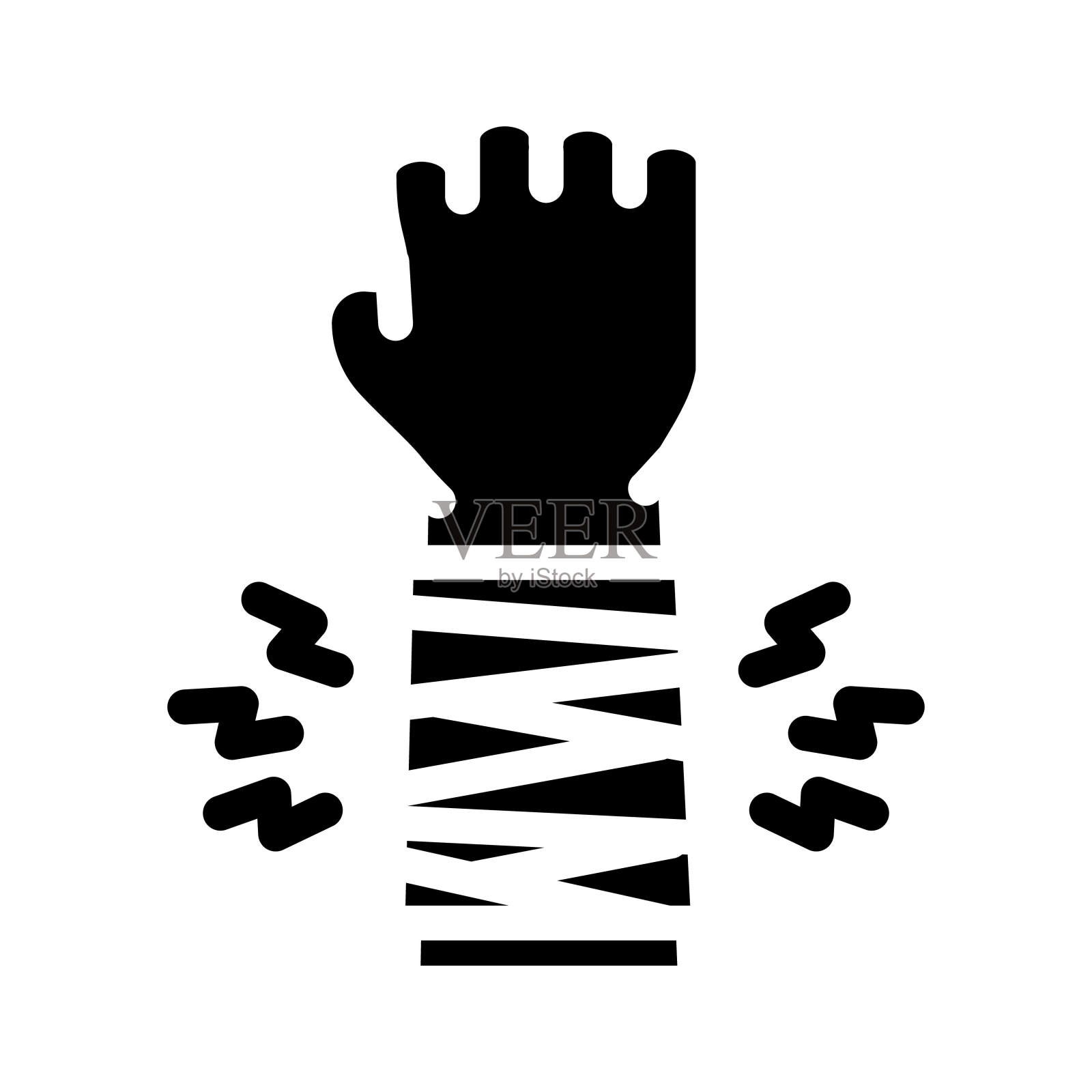 创伤护理救护车符号图标矢量插图插画图片素材