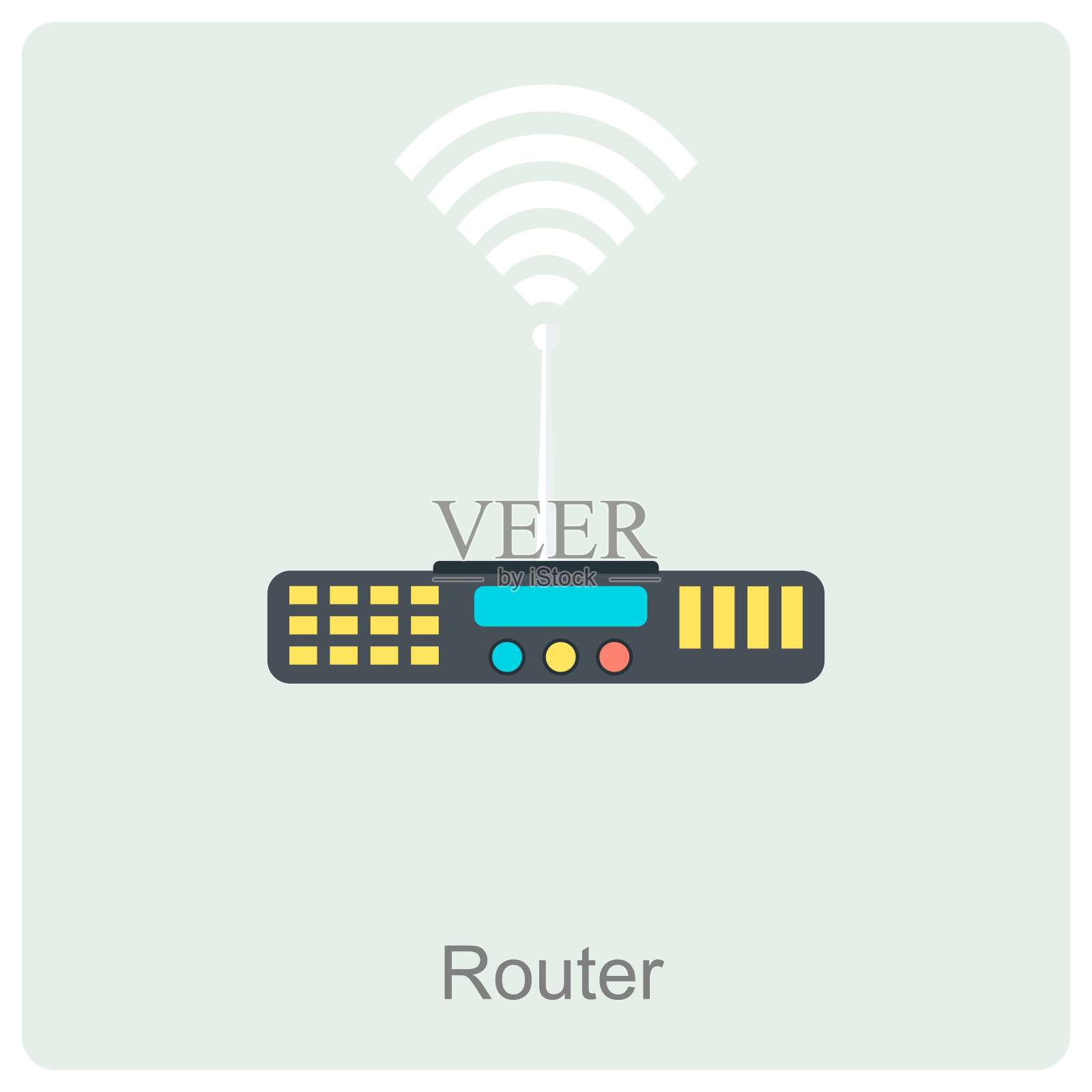 路由器插画图片素材