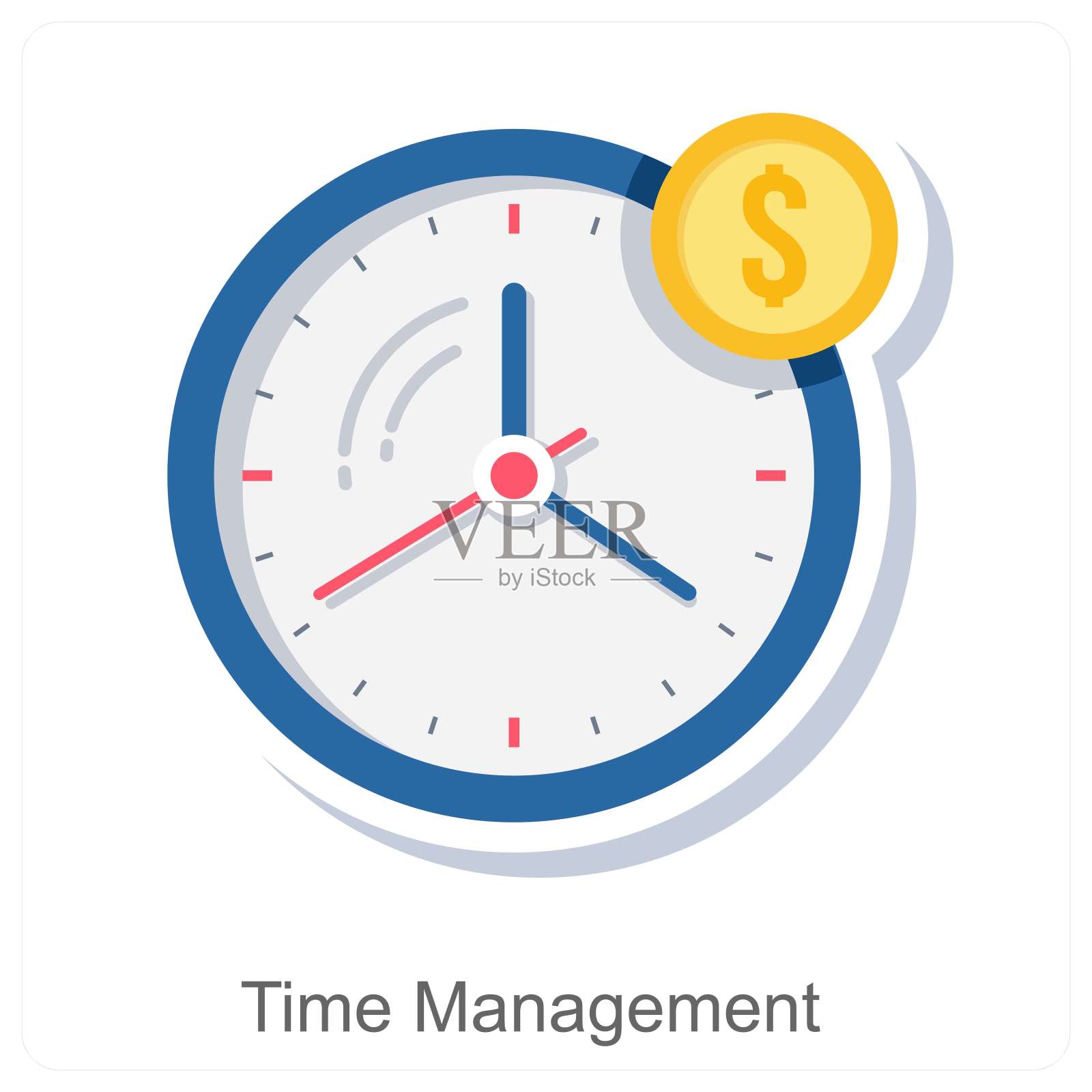 时间管理插画图片素材