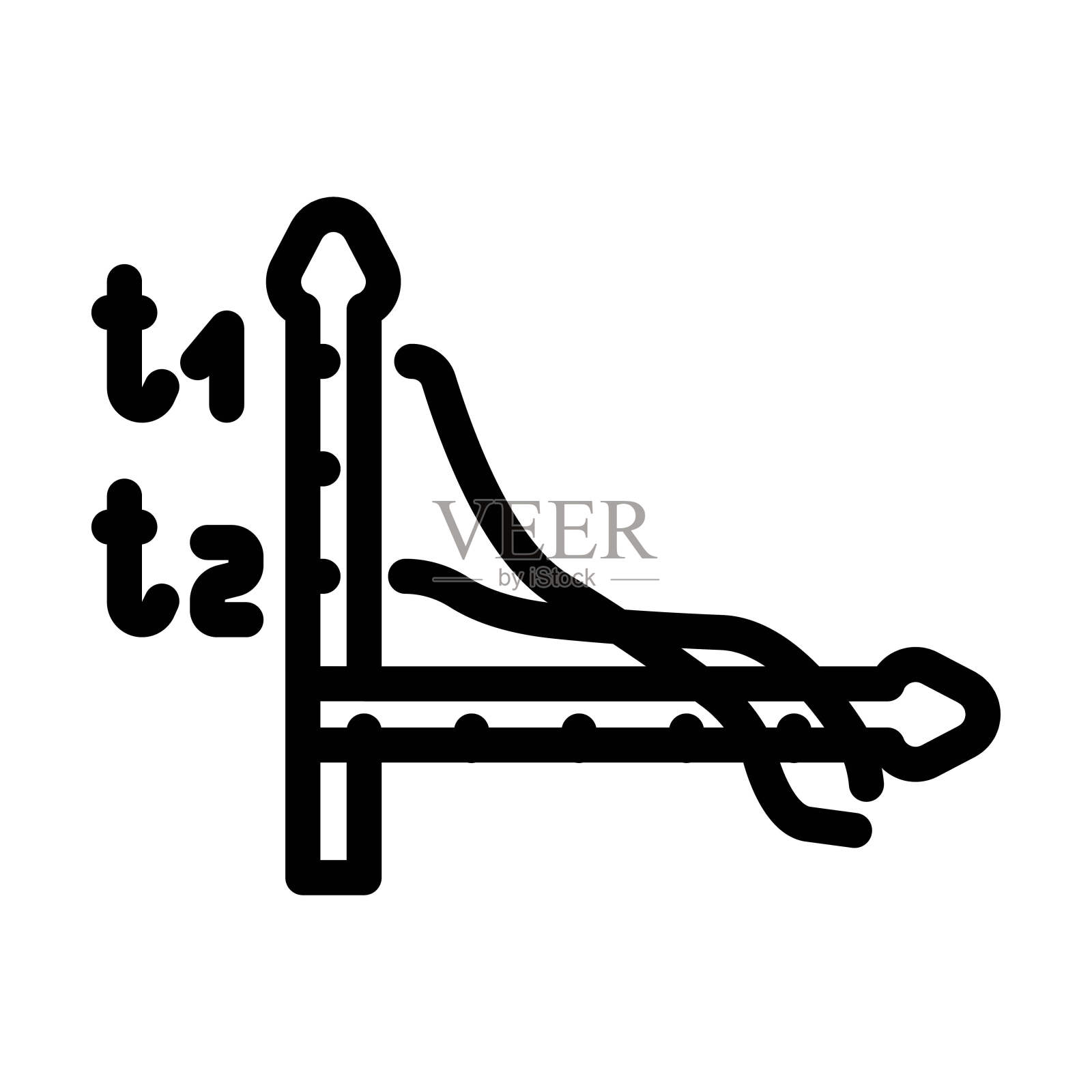 Mpemba效果未解之谜线图标矢量插图插画图片素材