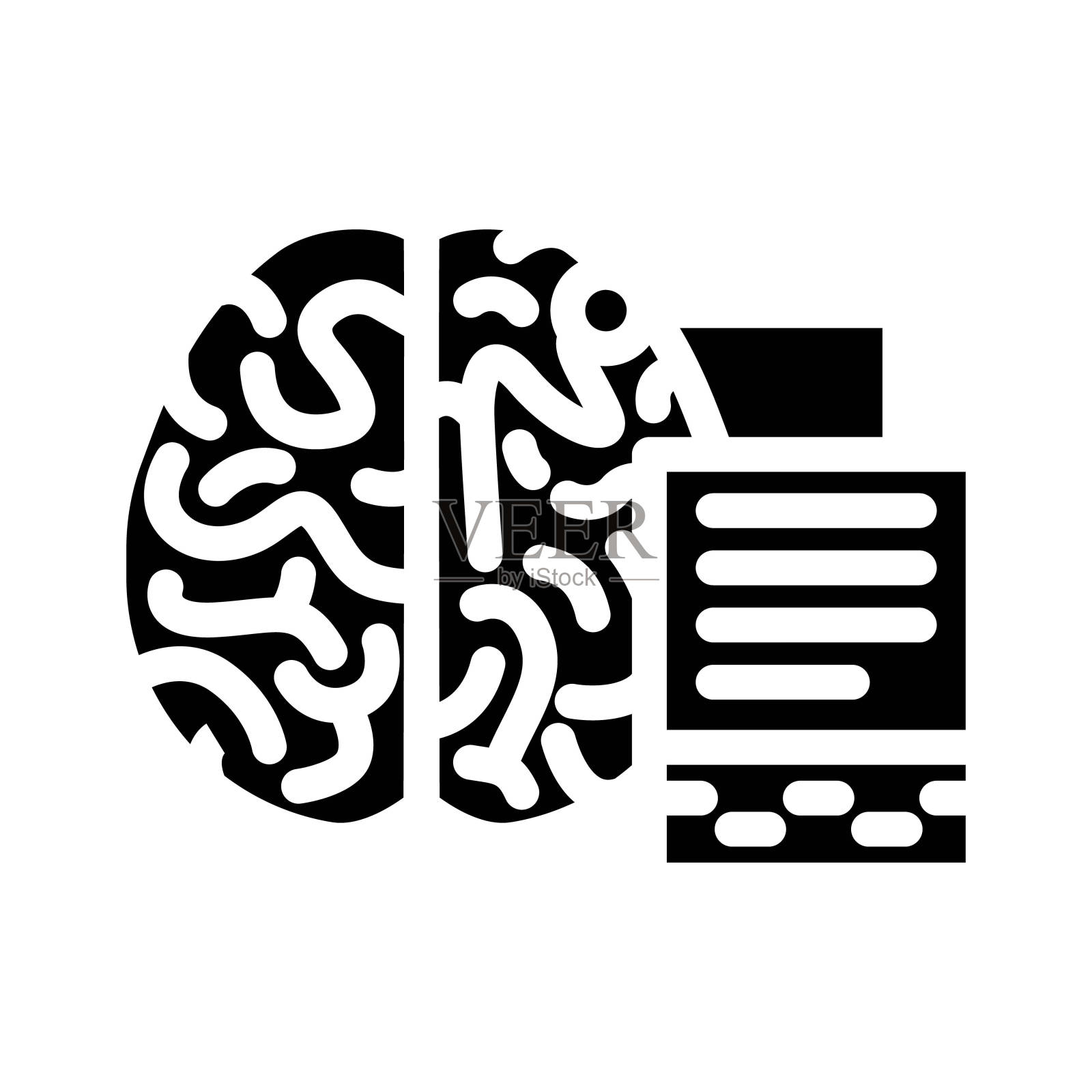 习惯证据犯罪象形图标矢量插图插画图片素材