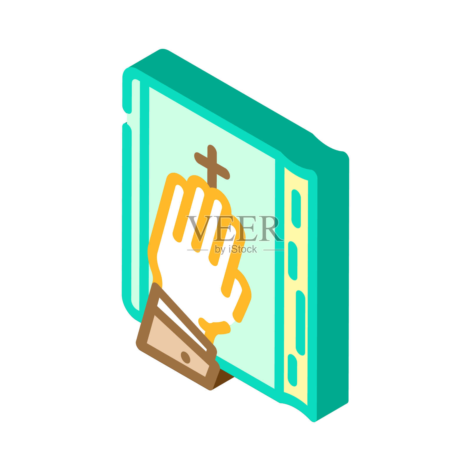 专家证人证据犯罪等距图标矢量插图插画图片素材