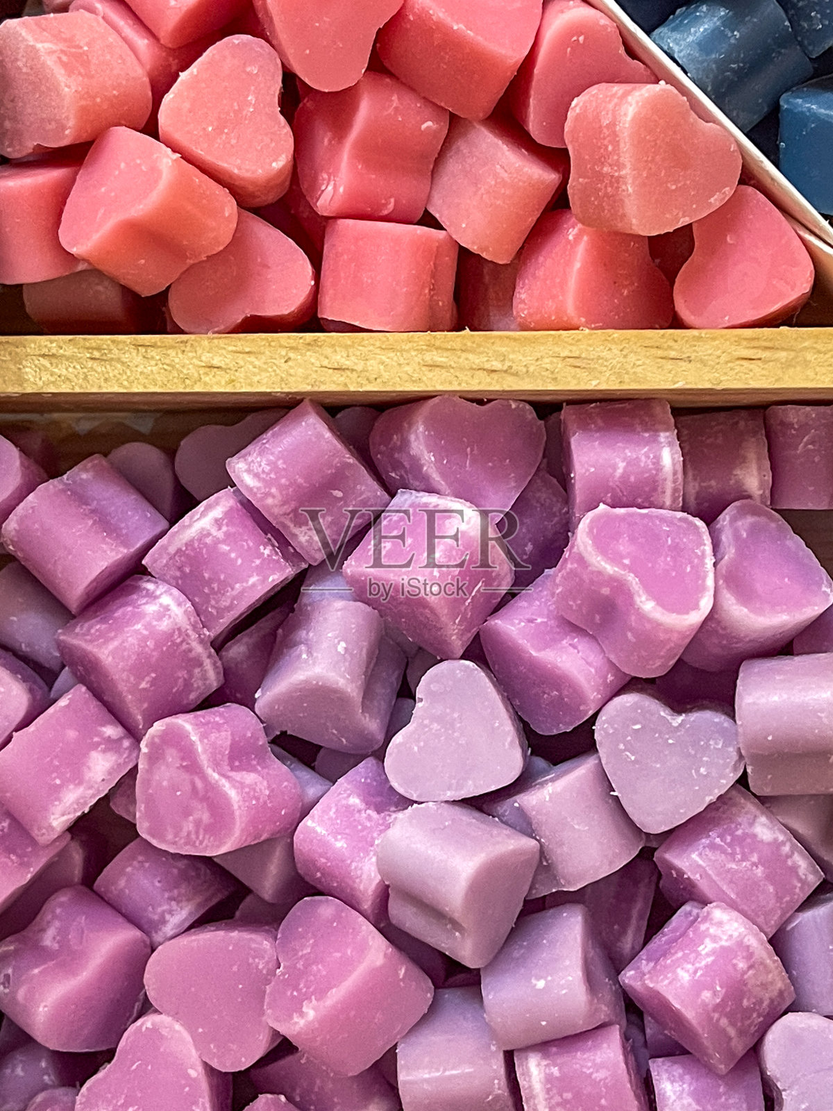 五彩心形糖果照片摄影图片