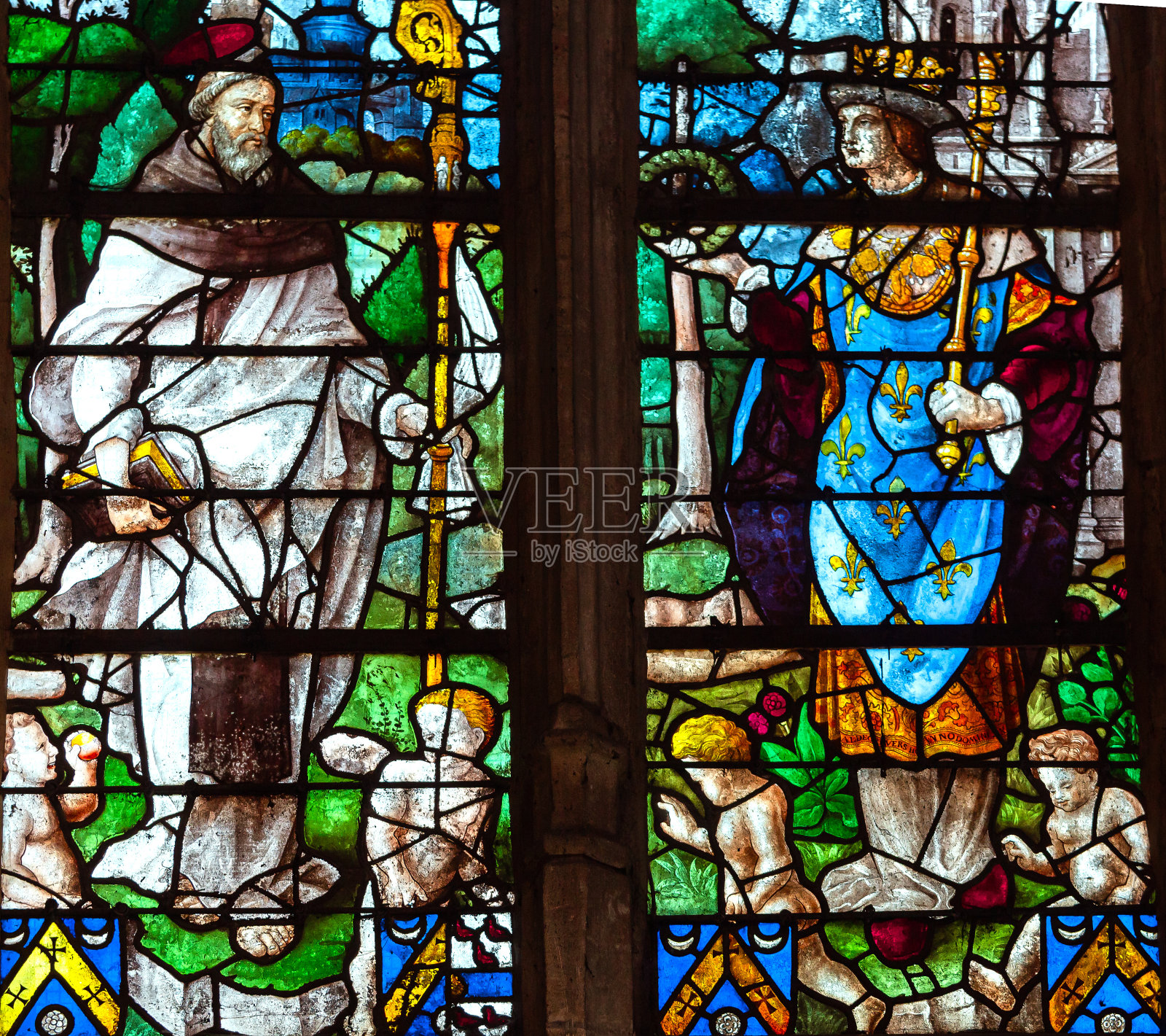 法国诺曼底孔什-昂什的圣福伊教堂照片摄影图片