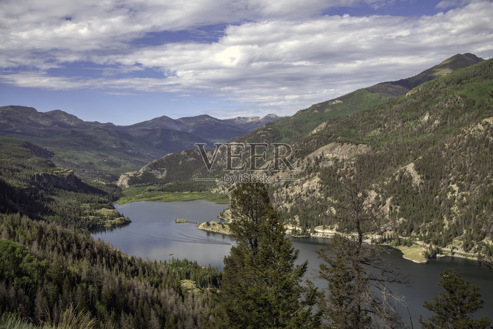 美国西南部科罗拉多州湖城附近的圣克里斯托瓦尔湖照片摄影图片
