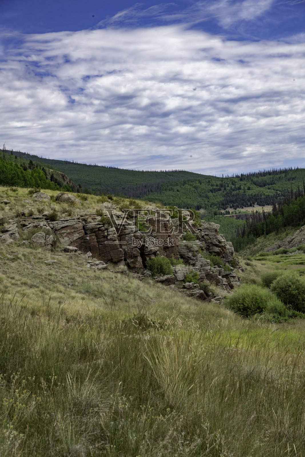 美国科罗拉多州湖城附近圣胡安山脉的峡谷地带照片摄影图片