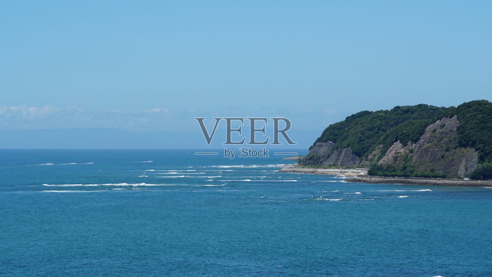 日本爱知县，赤多市，Morozaki轮渡港，Hazu-Misaki海角照片摄影图片