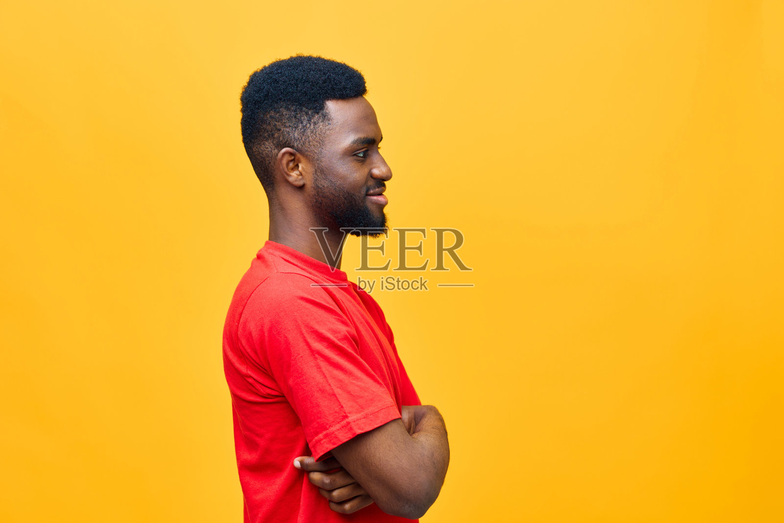 时尚男人肖像红色生活型男美国黑人背景美国非洲人时髦的橙色照片摄影图片