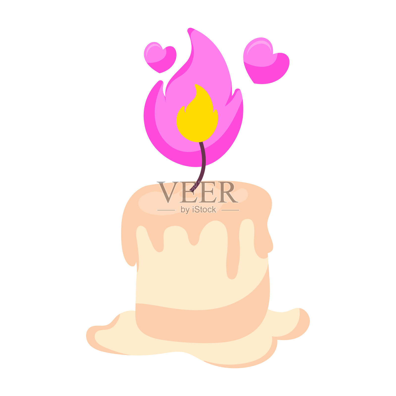 时尚香薰蜡烛矢量设计插画图片素材