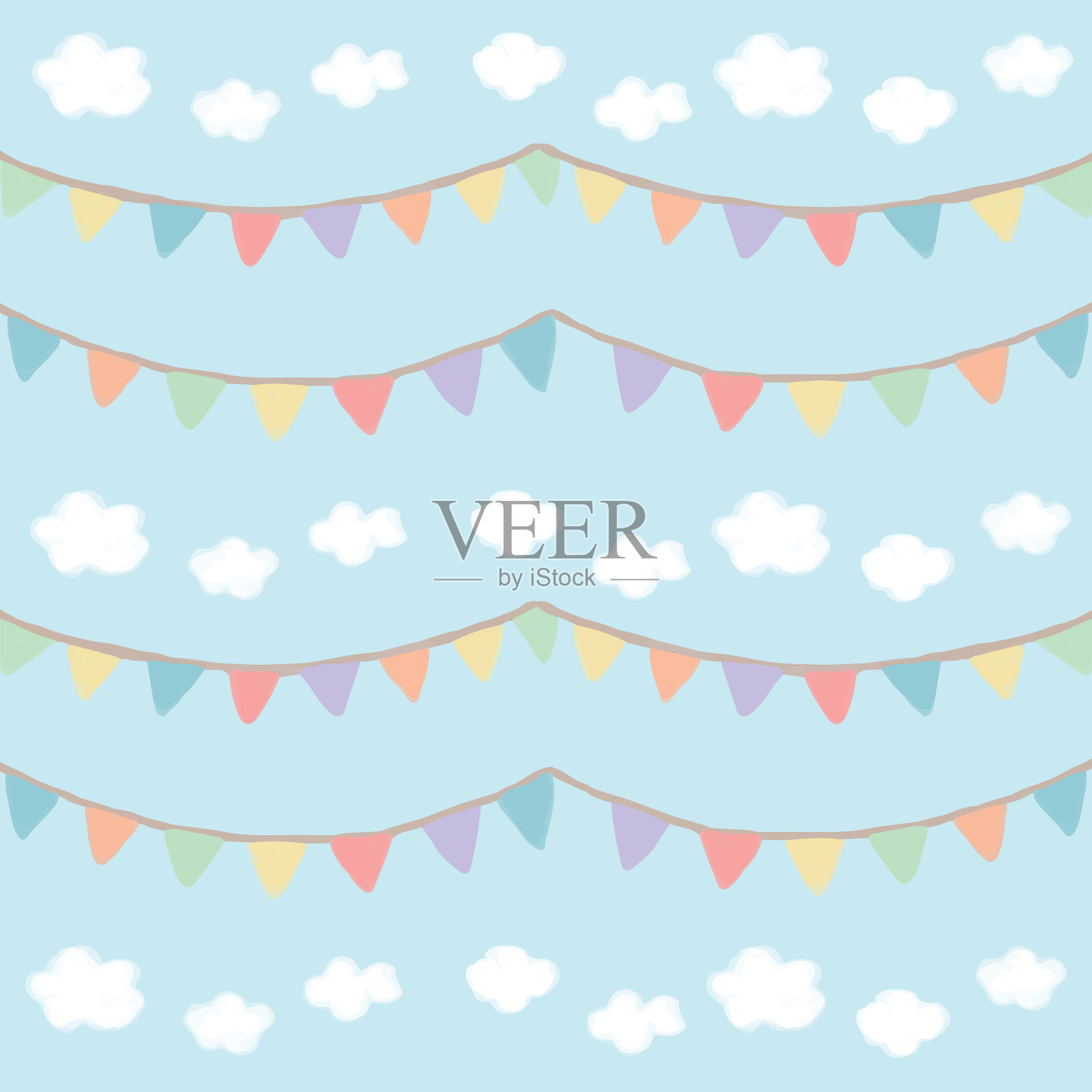 优雅的紫色格子条纹图案插画图片素材