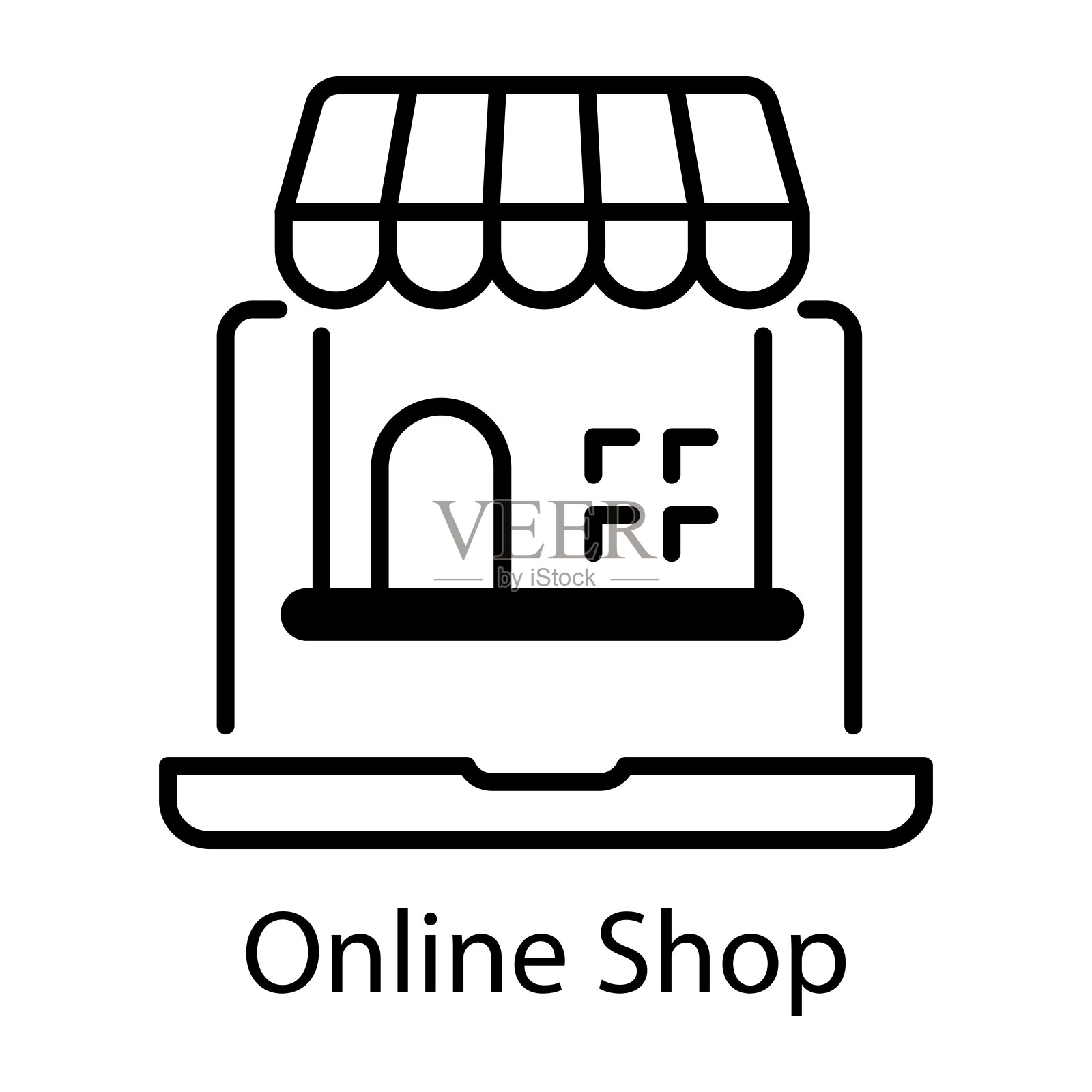 在线商店插画图片素材