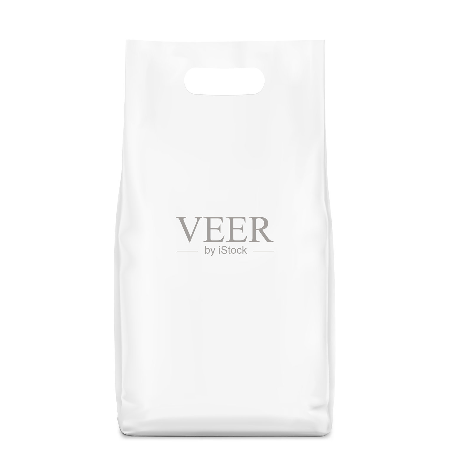 现实的立场袋孔处理模拟化工产品，猫砂，宠物食品。插画图片素材