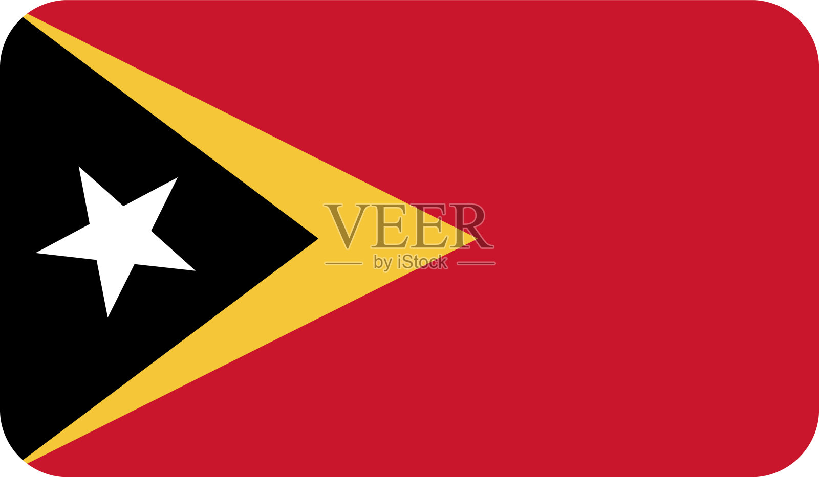 东帝汶国旗插画图片素材