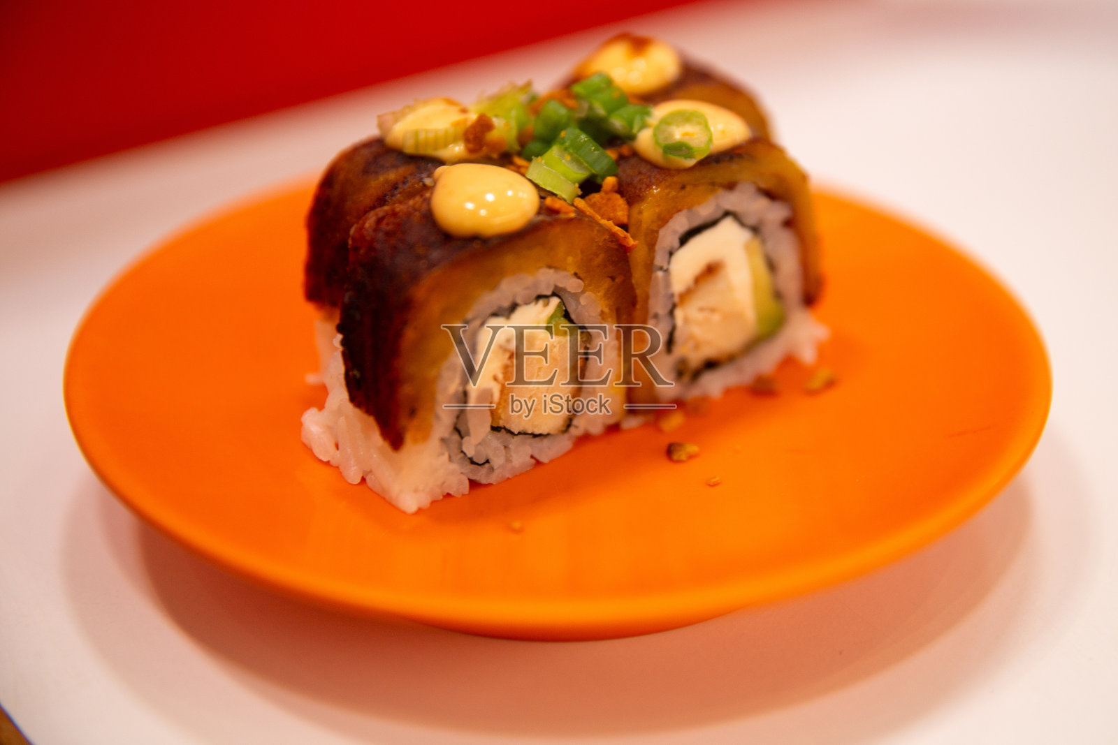 西班牙芭蕉寿司卷照片摄影图片