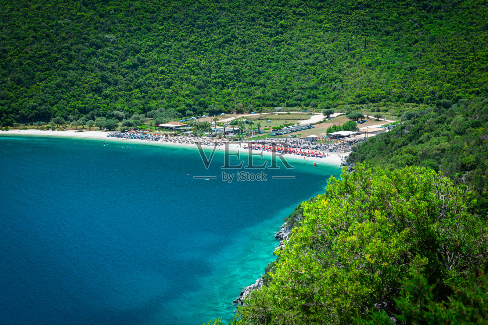 希腊凯法利尼亚岛的安提萨莫斯海滩照片摄影图片
