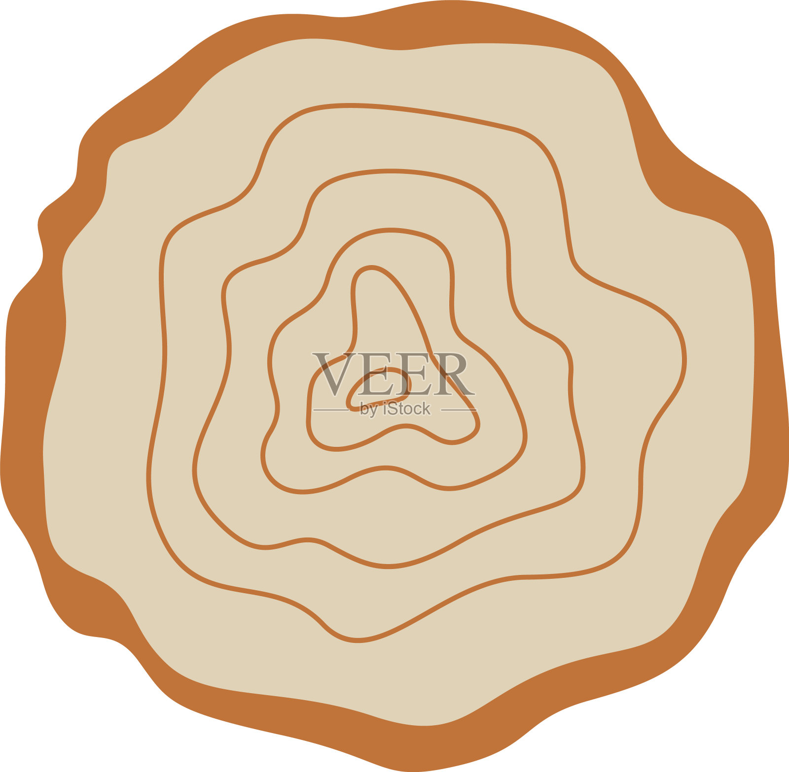 树桩插画图片素材