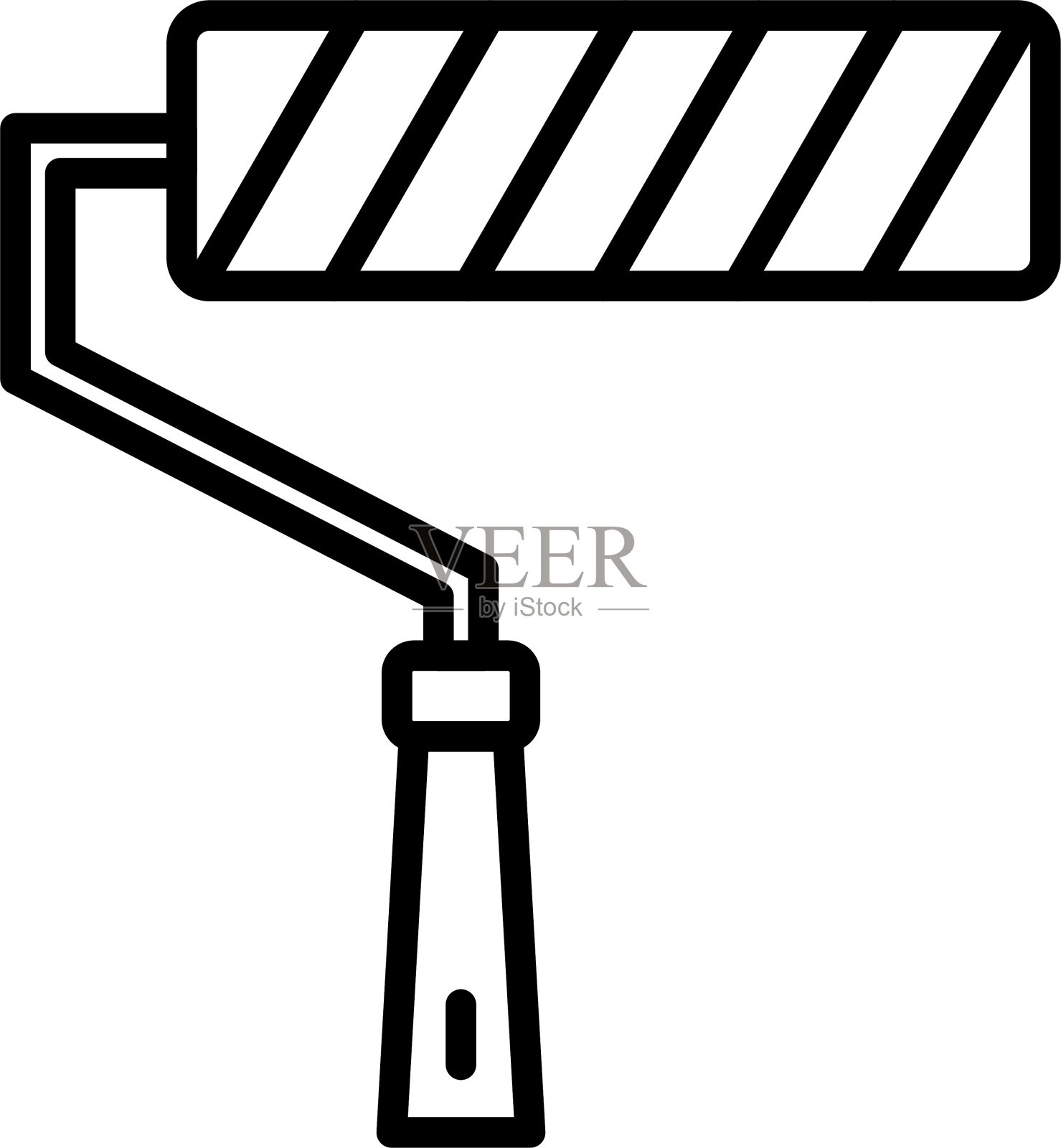 油漆滚筒图标插画图片素材