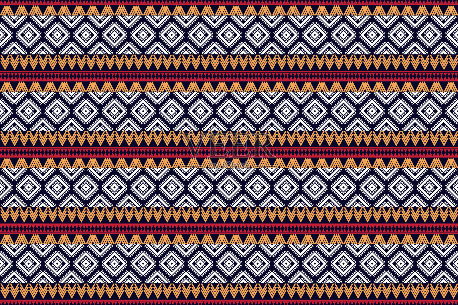 无缝几何图案插画图片素材