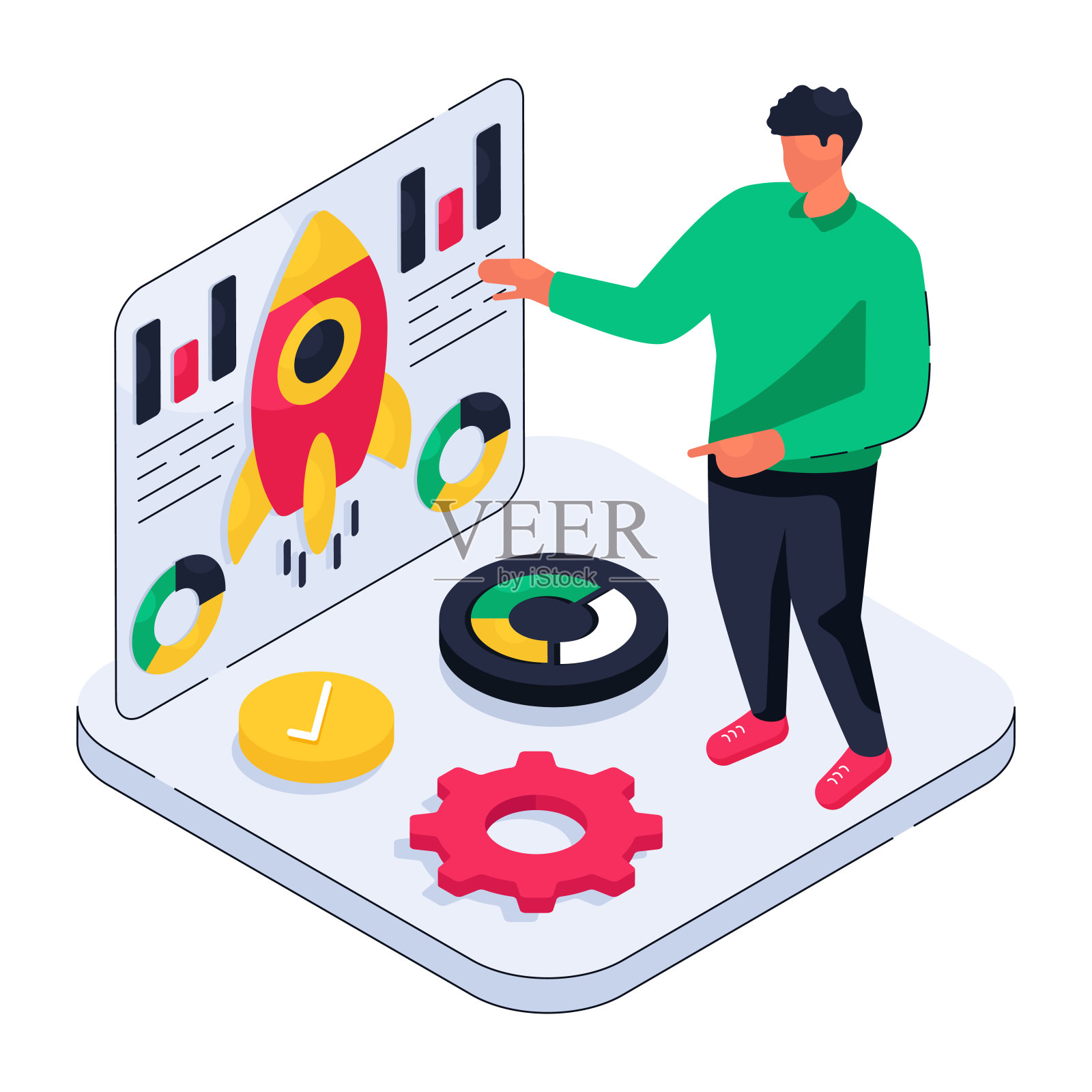 商业发布的创意设计插画图片素材