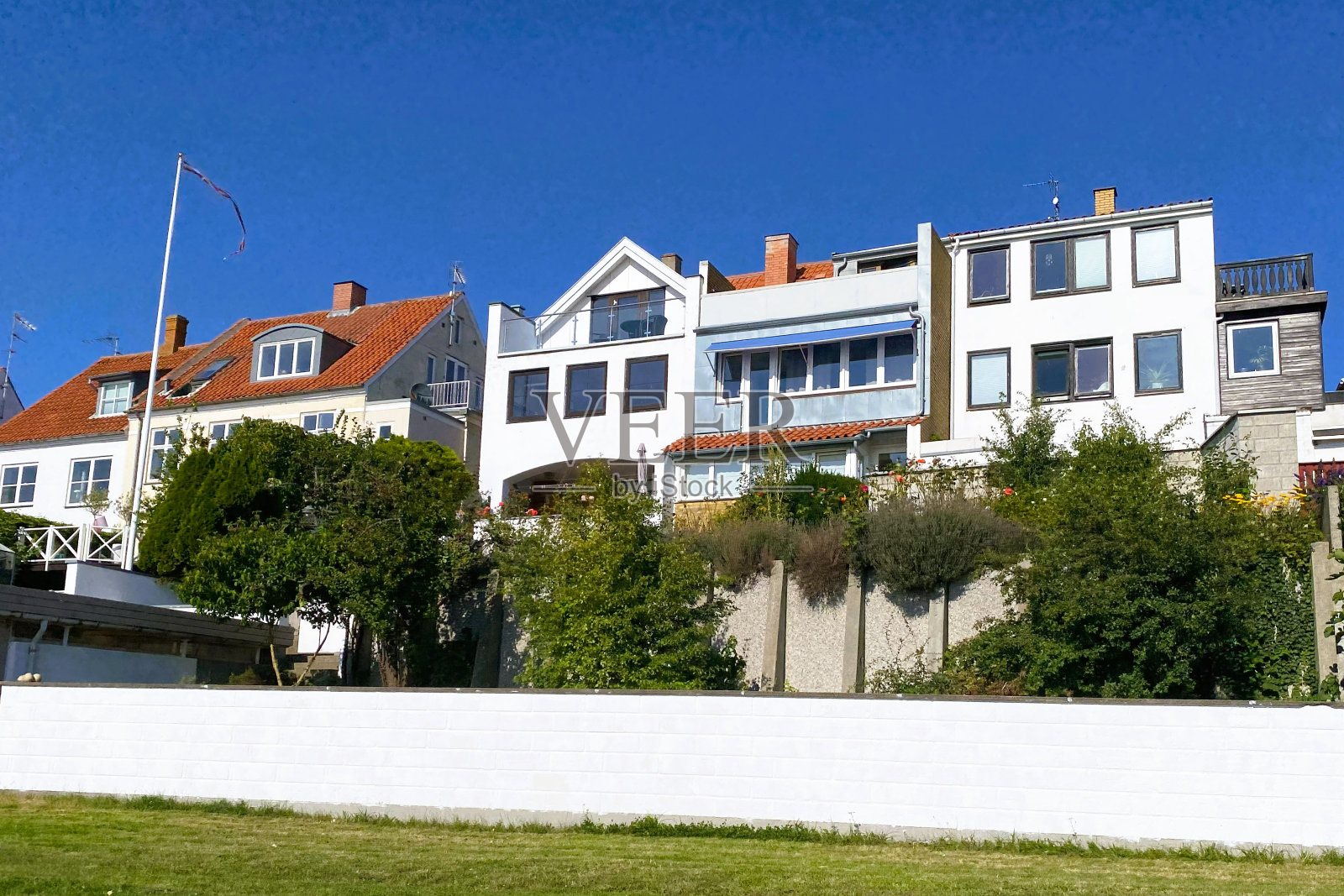 丹麦博恩霍尔姆岛Rønne的房地产照片摄影图片