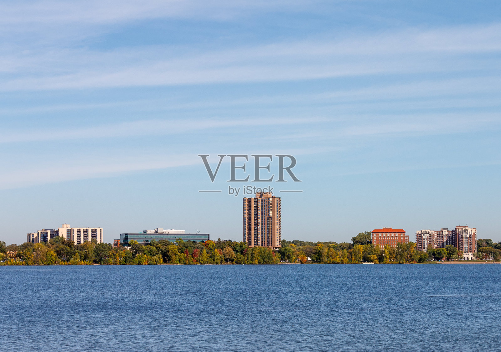 哈里特湖。明尼阿波利斯,明尼苏达州,美国。照片摄影图片