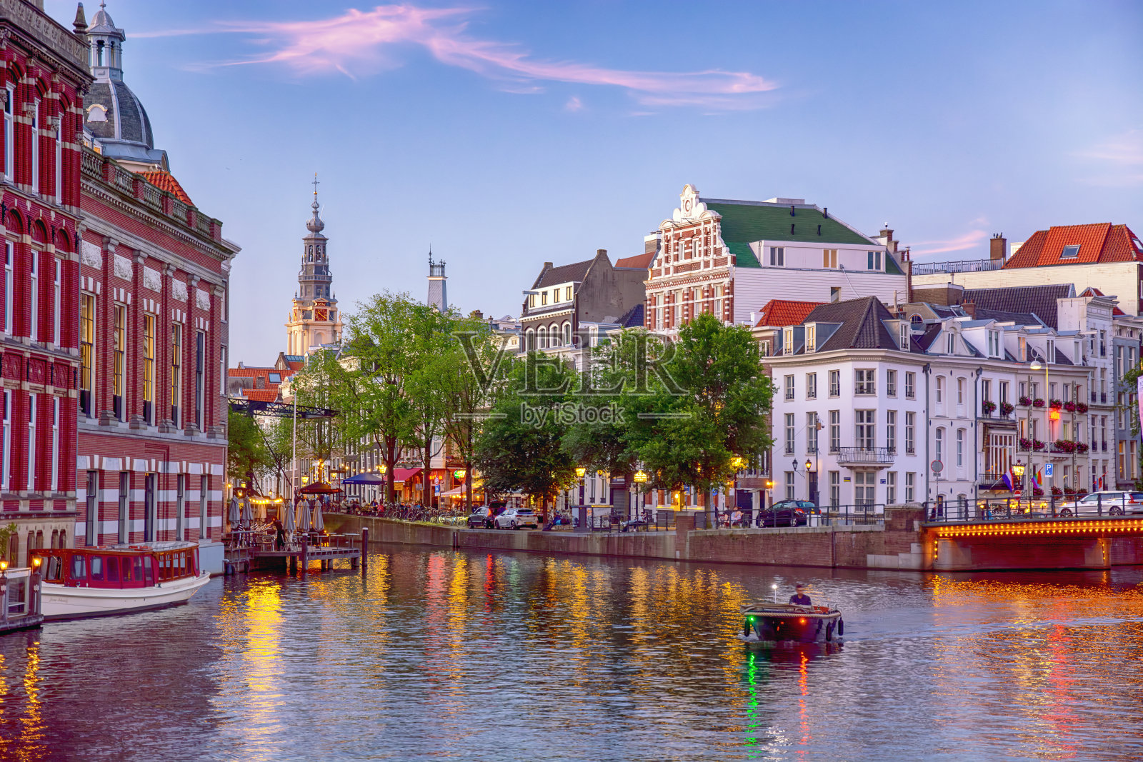 阿姆斯特丹的阿姆斯特尔河照片摄影图片