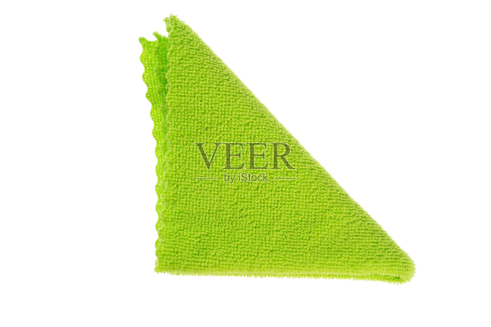 抹布超细纤维在白色背景上隔离。超细纤维清洁毛巾。照片摄影图片