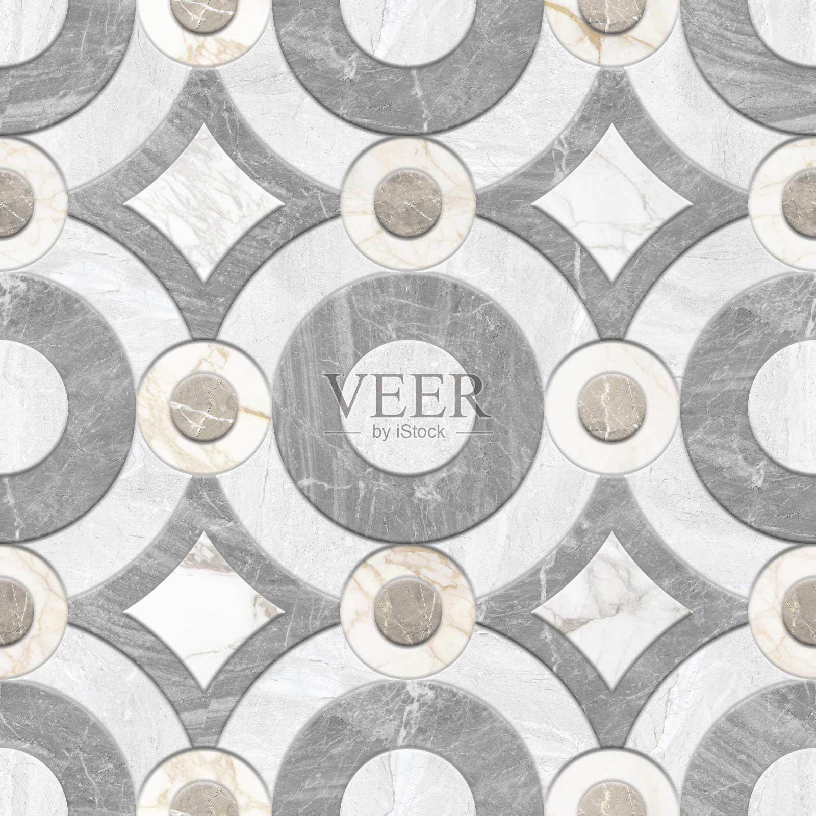 几何无缝装饰由木材，大理石，混凝土，水泥和石头。拼花照片摄影图片