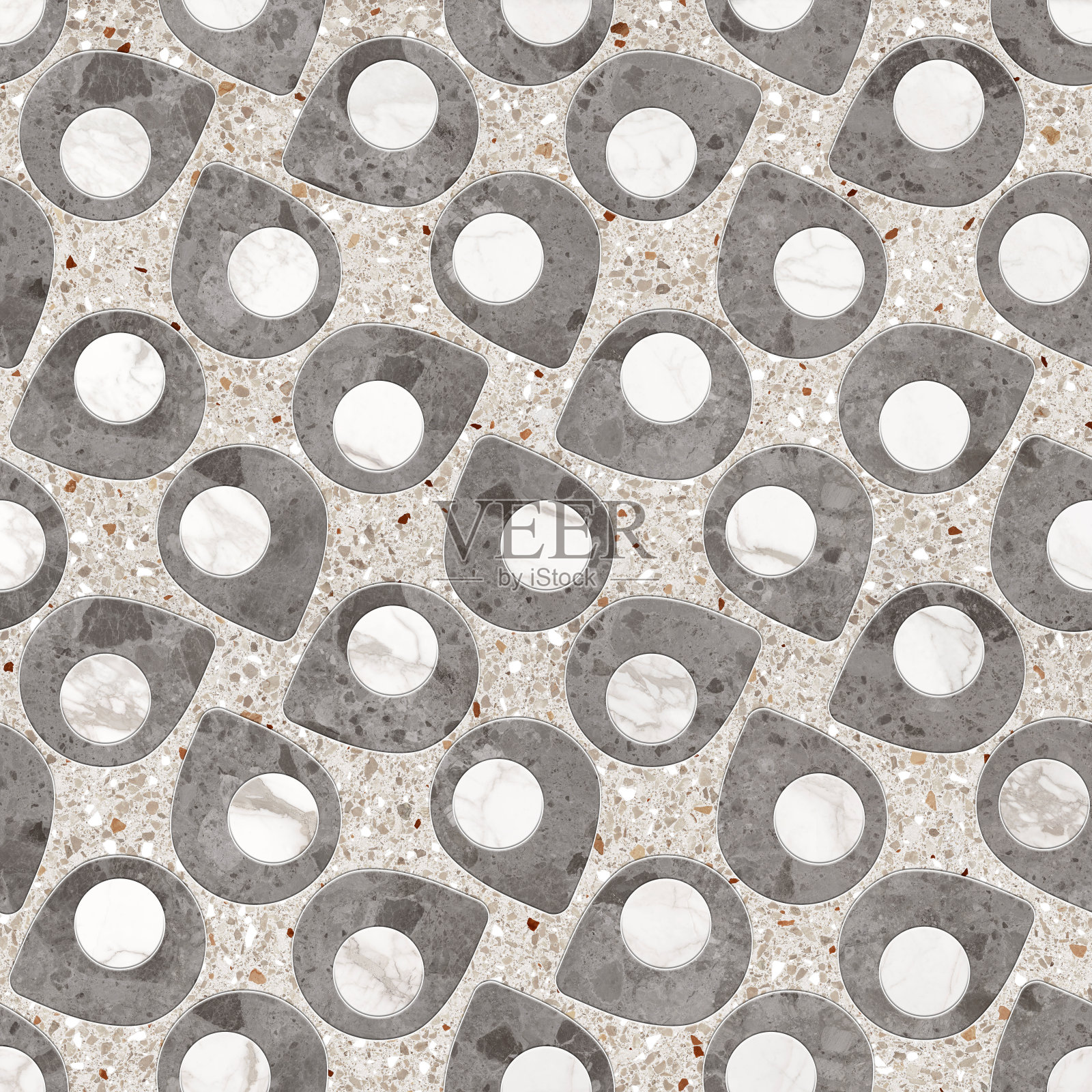 几何无缝装饰由木材，大理石，混凝土，水泥和石头。拼花照片摄影图片