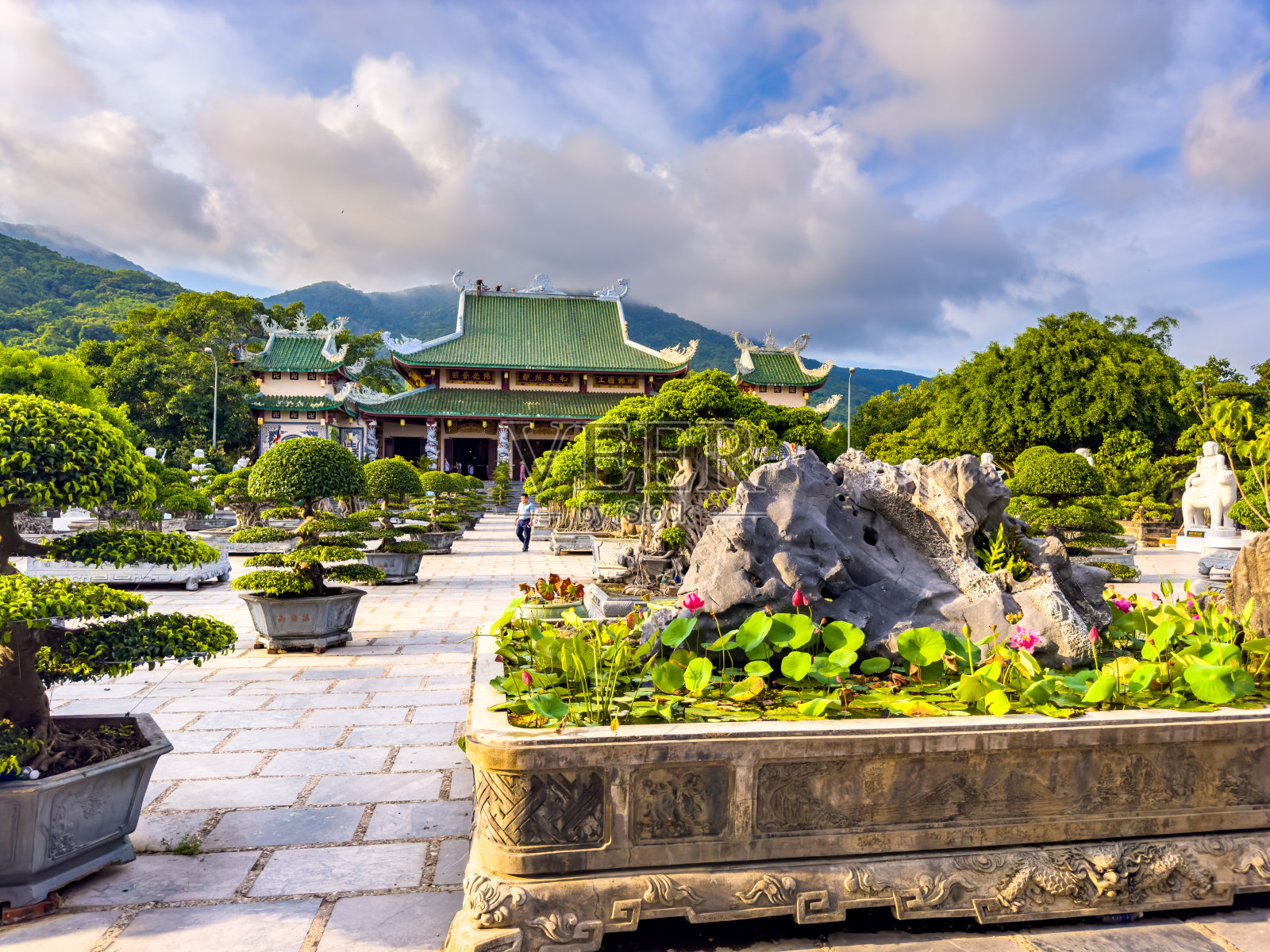 越南岘港的蔡林雄宝塔寺照片摄影图片