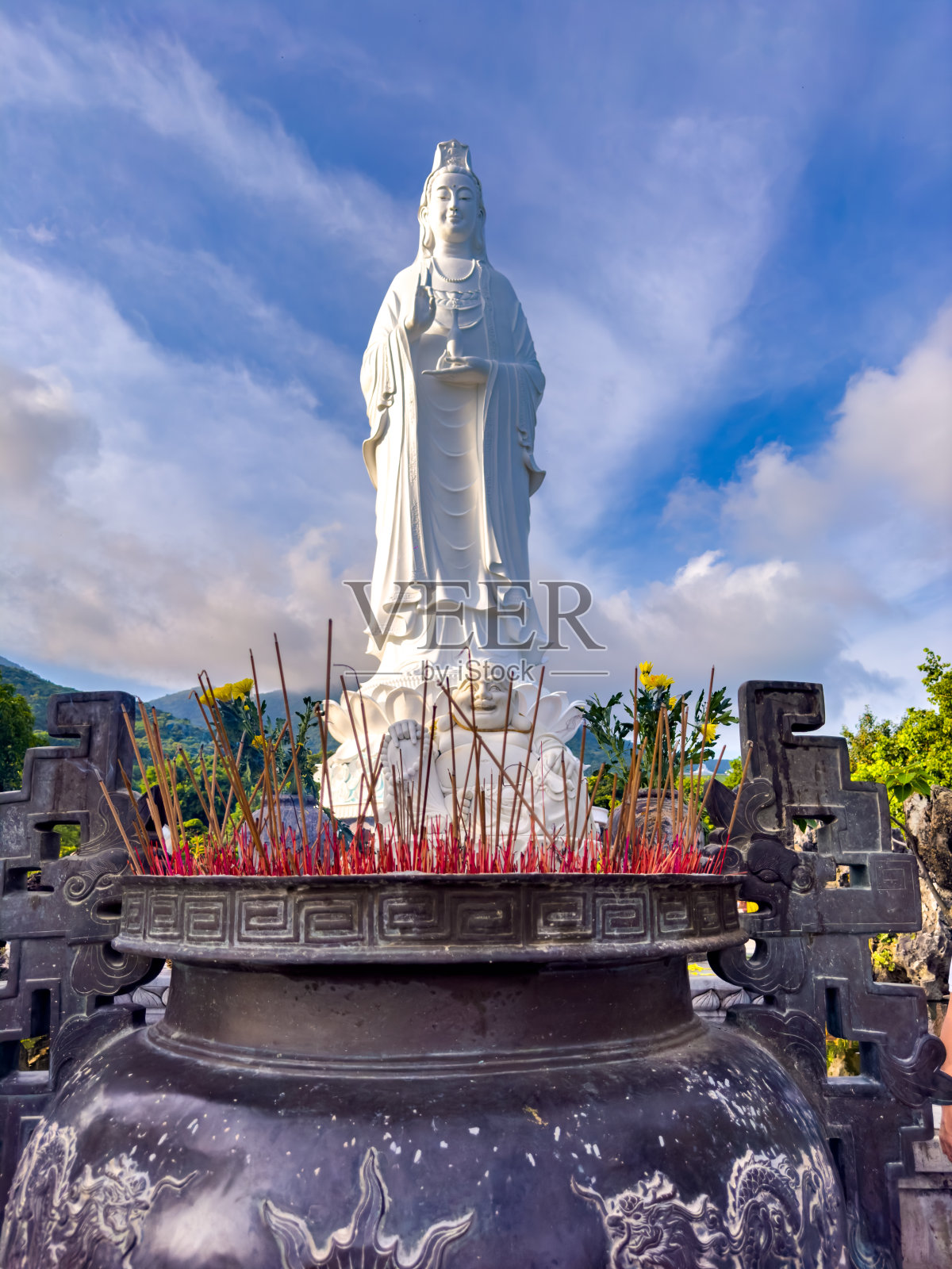 越南岘港的蔡林雄宝塔寺照片摄影图片