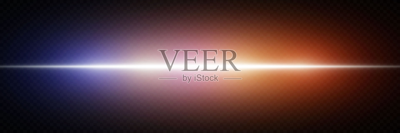 夜光效果。一道耀眼的闪光和爆炸。插画图片素材