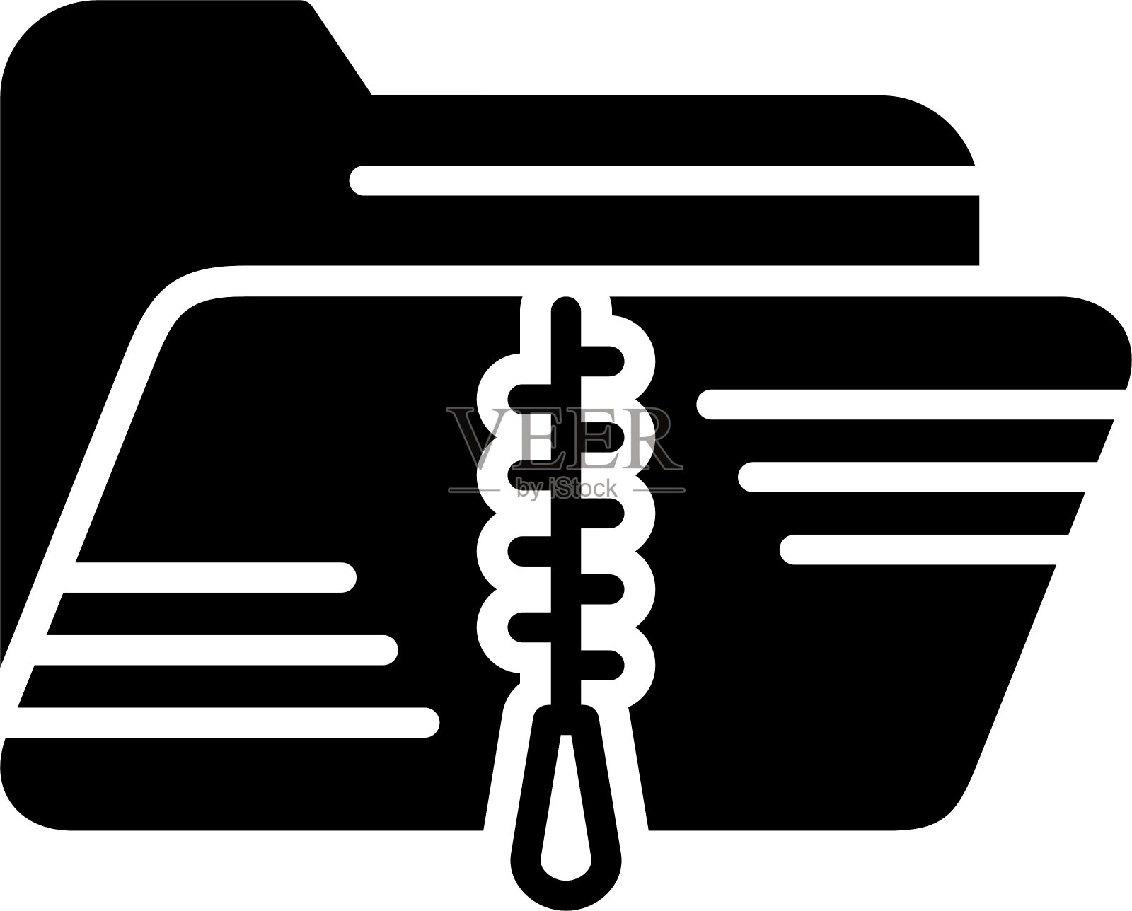 Zip文件夹图标设计插画图片素材