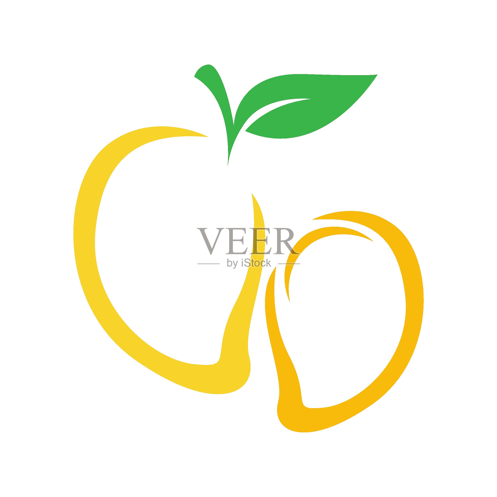 芒果图标标志设计插画图片素材