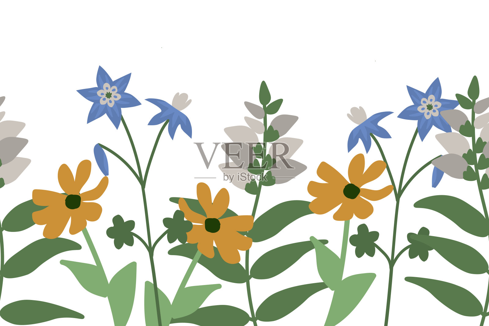 花卉矢量背景插画图片素材