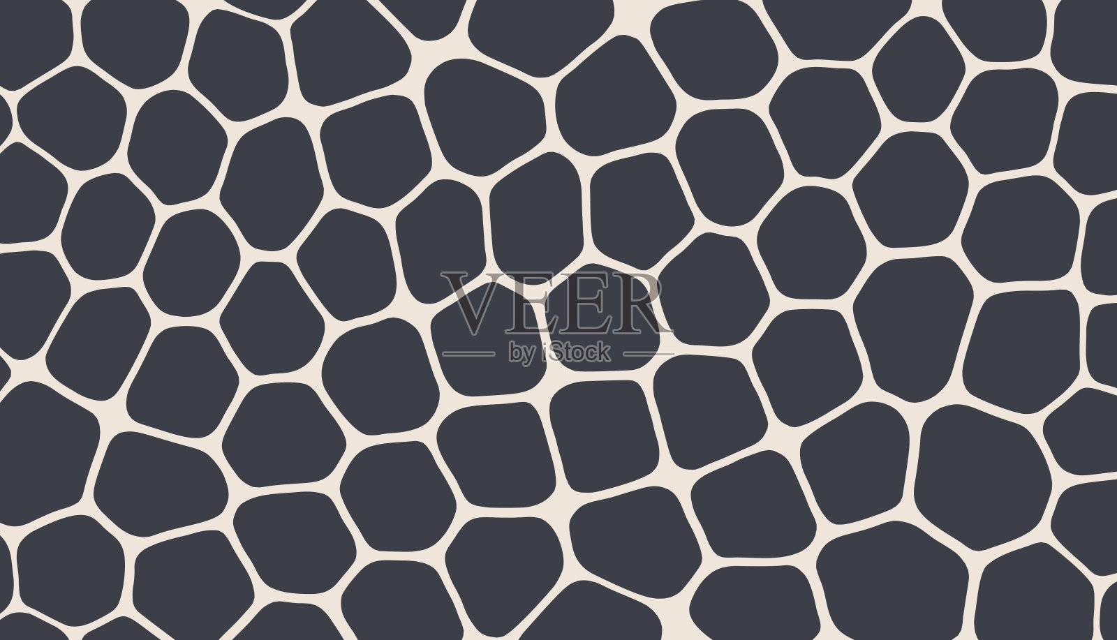 抽象的科学背景与细胞或细胞膜。黑白设计。矢量插图印刷，纺织，织物，包装，包装或覆盖。插画图片素材